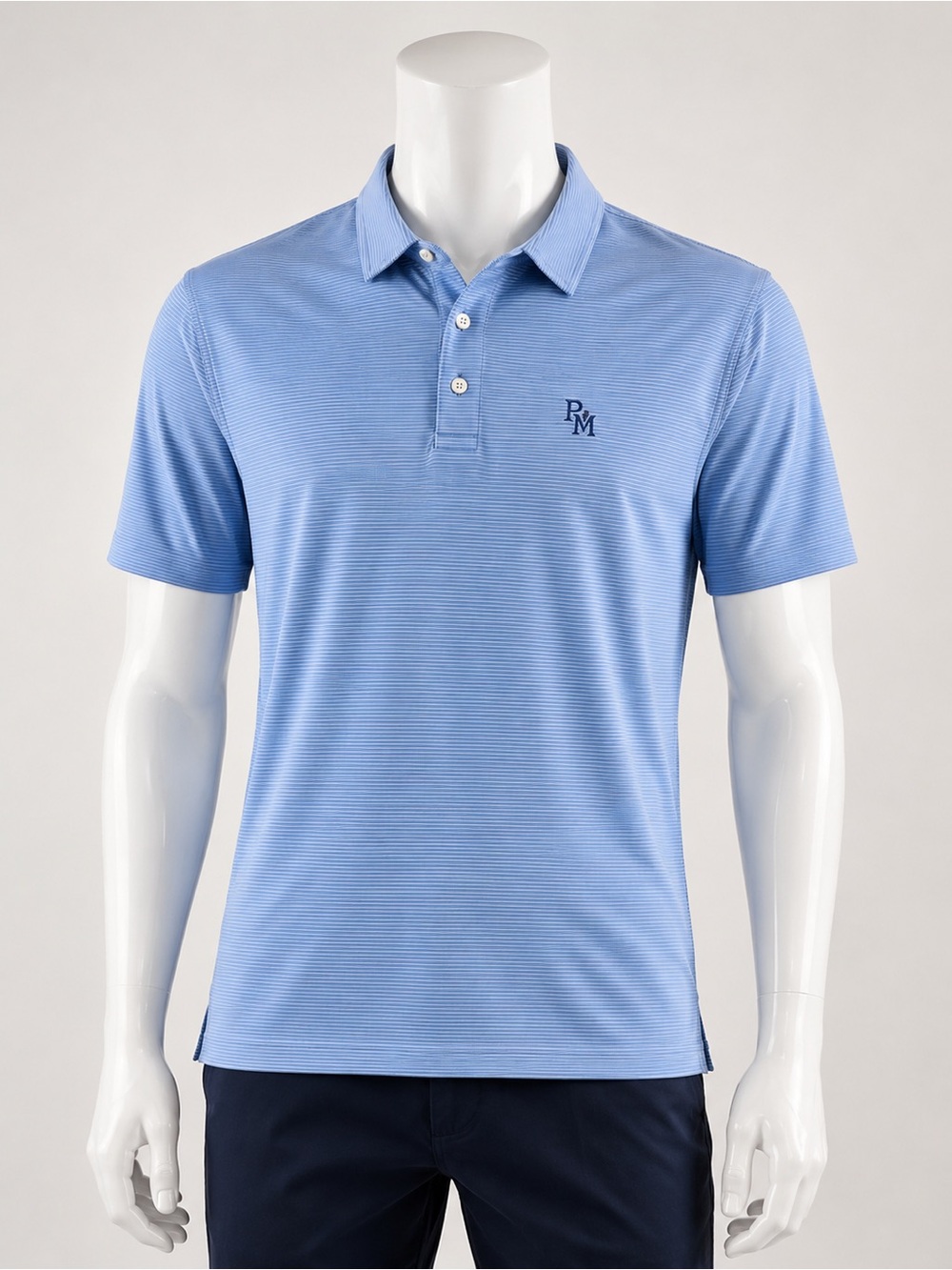 Peter Millar Summer Comfort Polo Men’s XL Blue Stripe Golf Performance Shirt